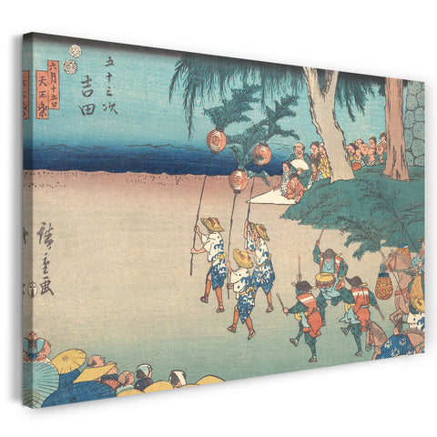 Leinwandbild Utagawa Hiroshige - Yoshida