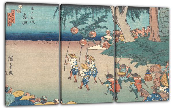 Leinwandbild Utagawa Hiroshige - Yoshida