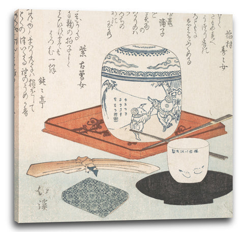 Leinwandbild Totoya Hokkei - Tee-Zubehör