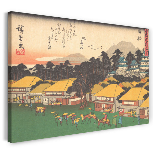 Leinwandbild Utagawa Hiroshige - 東海道五十三次 浜松