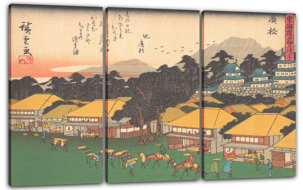 Leinwandbild Utagawa Hiroshige - 東海道五十三次 浜松