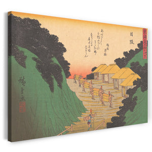 Leinwandbild Utagawa Hiroshige - 東海道五十三次 日阪