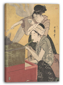 Leinwandbild Kitagawa Utamaro - In der Küche