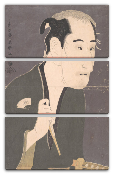 Leinwandbild Tōshūsai Sharaku - Onoe Matsusuke I als Matsushita Mikinojō im Stück "Katakiuchi Noriyaibanashi"