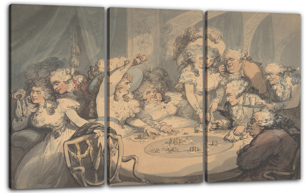 Leinwandbild Thomas Rowlandson - Ein Spieltisch im Devonshire House
