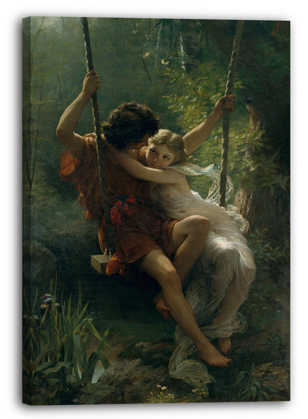 Leinwandbild Pierre-Auguste Kinderbettchen - Frühling