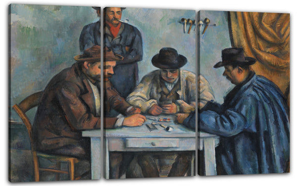 Leinwandbild Paul Cézanne - Die Kartenspieler