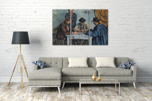 Leinwandbild Paul Cézanne - Die Kartenspieler
