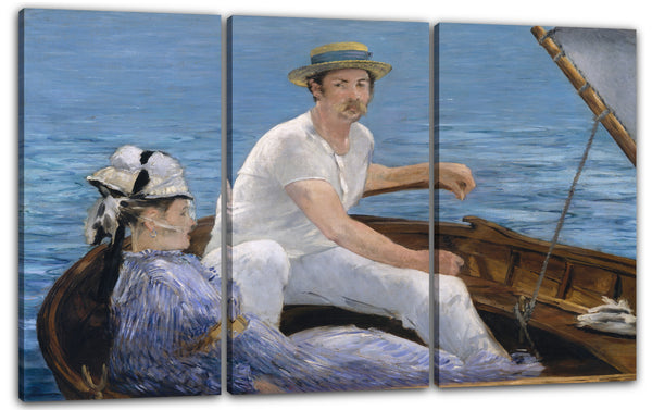 Leinwandbild Edouard Manet - Bootfahren