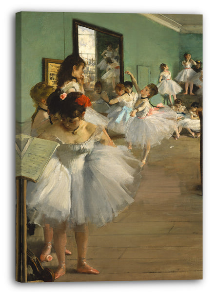 Leinwandbild Edgar Degas - Der Tanzunterricht