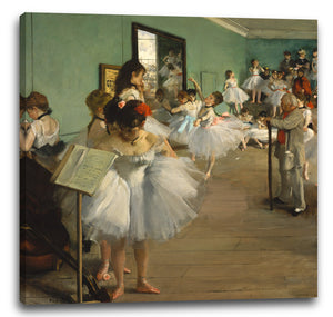 Leinwandbild Edgar Degas - Der Tanzunterricht