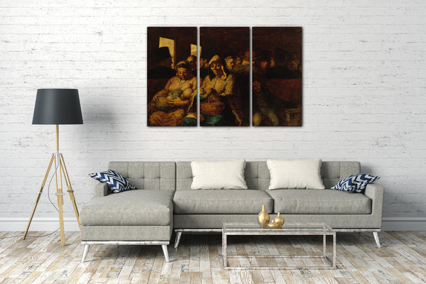 Leinwandbild Honoré Daumier - Der Wagen der dritten Klasse