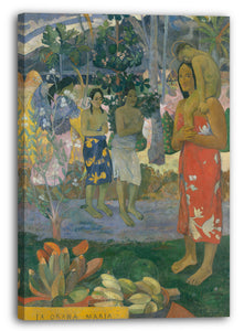 Leinwandbild Paul Gauguin - Ia Orana Maria (Gegrüßet seist du Maria)