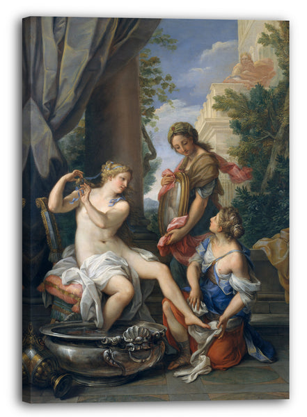 Leinwandbild Giuseppe Bartolomeo Chiari - Bathseba in ihrem Bad