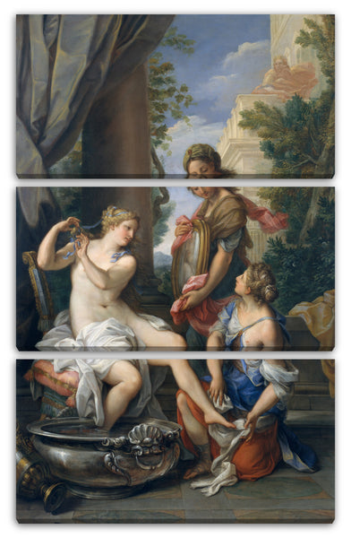 Leinwandbild Giuseppe Bartolomeo Chiari - Bathseba in ihrem Bad