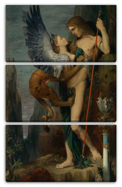 Leinwandbild Gustave Moreau - Ödipus und die Sphinx