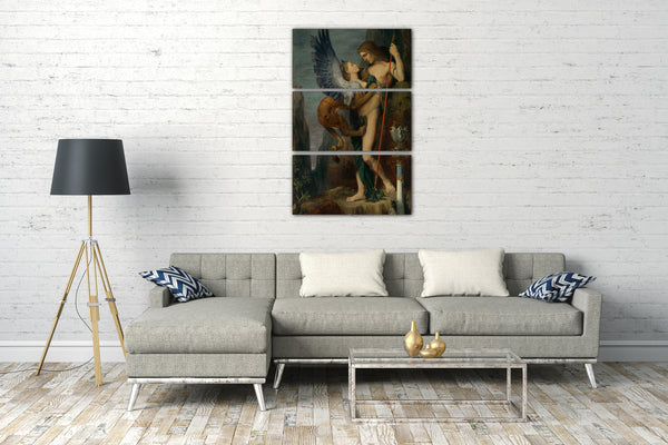 Leinwandbild Gustave Moreau - Ödipus und die Sphinx