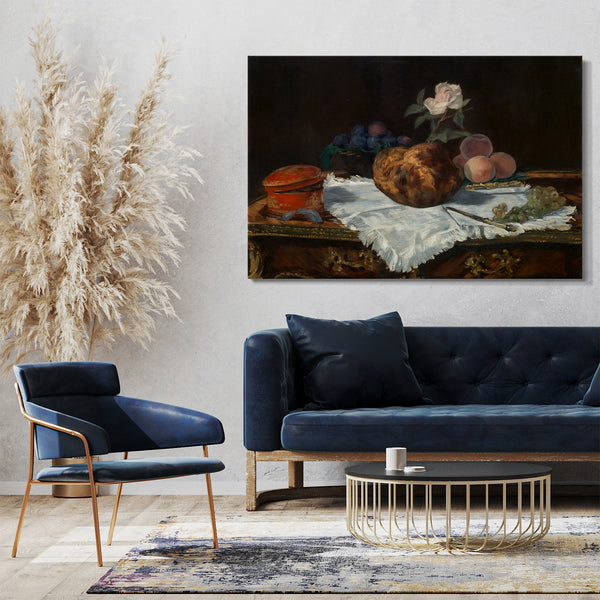 Leinwandbild Edouard Manet - Der Brioche
