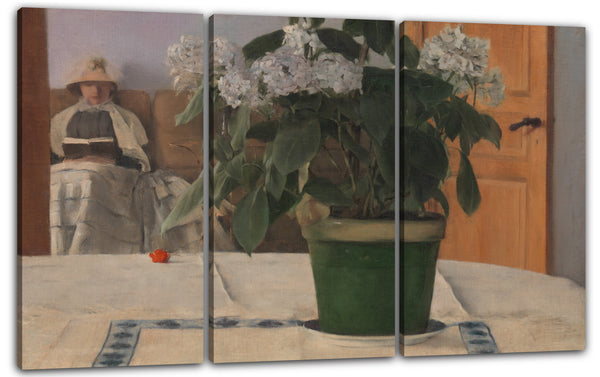 Leinwandbild Fernand Khnopff - Hortensien