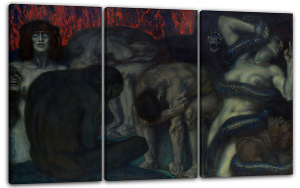 Leinwandbild Franz von Stuck - Inferno