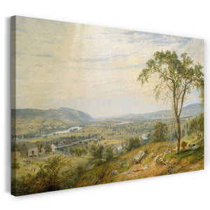 Leinwandbild Jasper Francis Cropsey - Das Tal von Wyoming