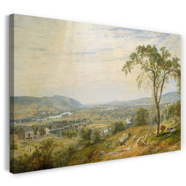 Leinwandbild Jasper Francis Cropsey - Das Tal von Wyoming