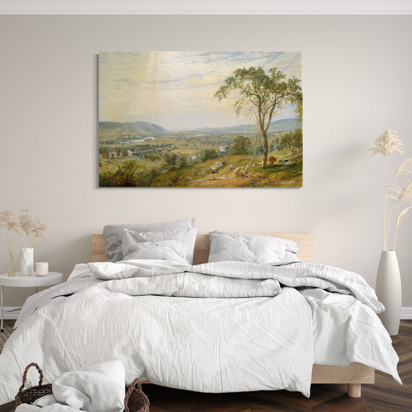 Leinwandbild Jasper Francis Cropsey - Das Tal von Wyoming