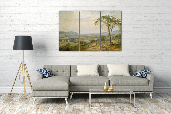 Leinwandbild Jasper Francis Cropsey - Das Tal von Wyoming