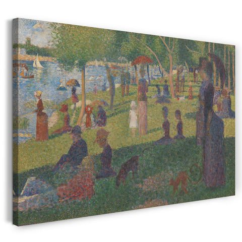 Leinwandbild Georges Seurat - Studie für "Ein Sonntag auf La Grande Jatte"
