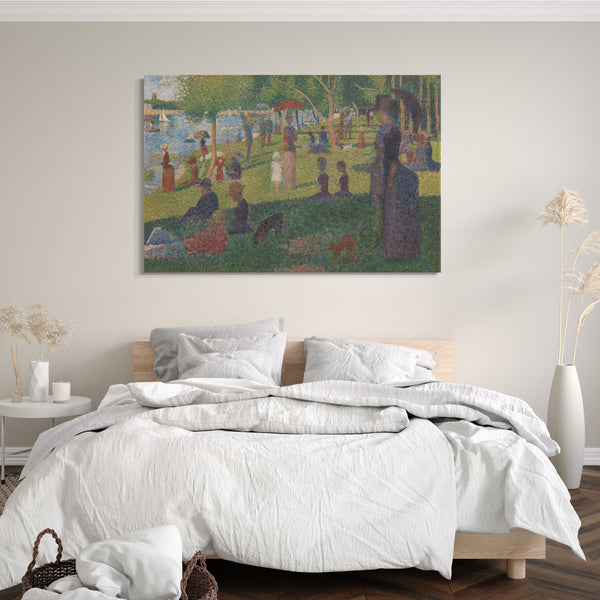 Leinwandbild Georges Seurat - Studie für "Ein Sonntag auf La Grande Jatte"