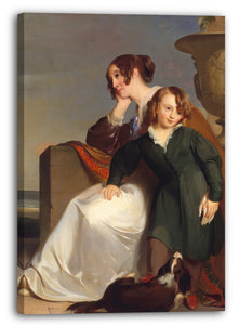 Leinwandbild Thomas Sully - Mutter und Sohn