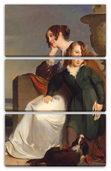 Leinwandbild Thomas Sully - Mutter und Sohn