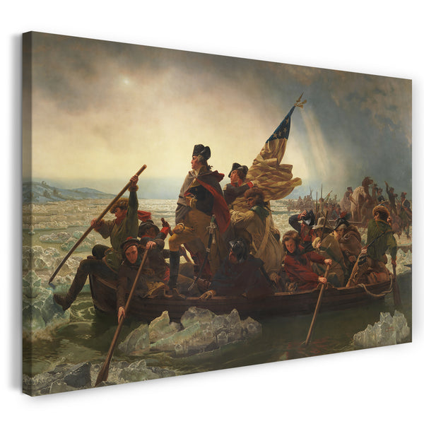 Leinwandbild Emanuel Leutze - Washington überquert die Delaware