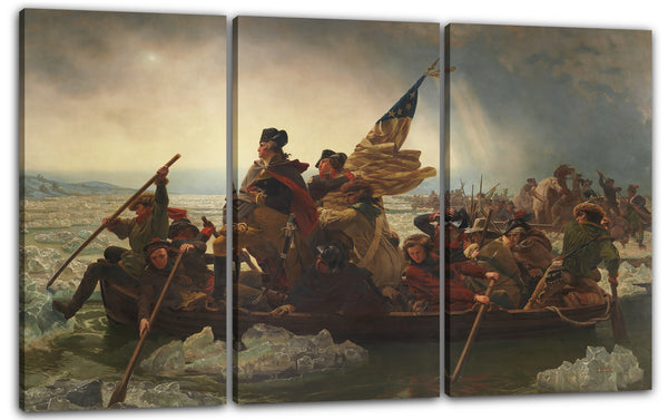 Leinwandbild Emanuel Leutze - Washington überquert die Delaware