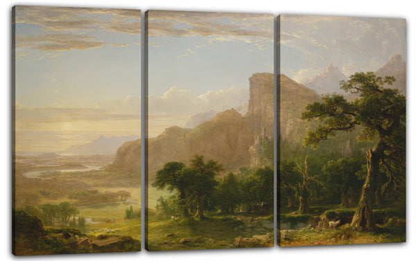 Leinwandbild Asher Brown Durand - Landschaftsszene aus "Thanatopsis"