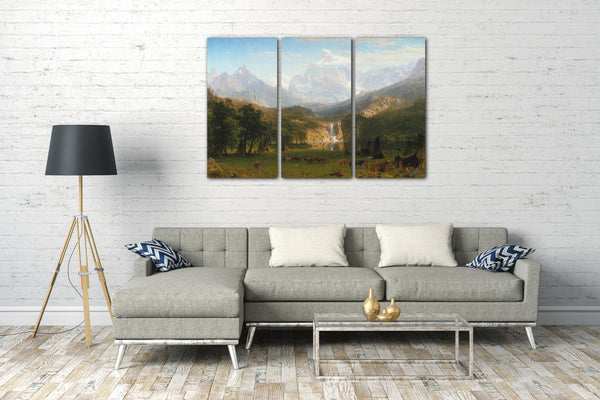 Leinwandbild Albert Bierstadt - Die Rocky Mountains, Landers Peak