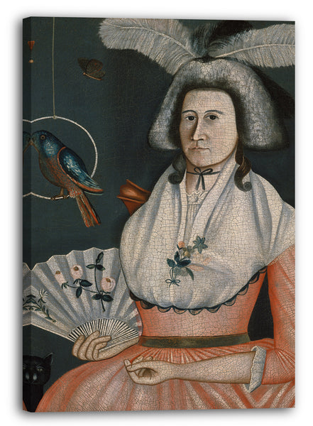 Leinwandbild Rufus Hathaway - Dame mit ihren Haustieren (Molly Wales Fobes)