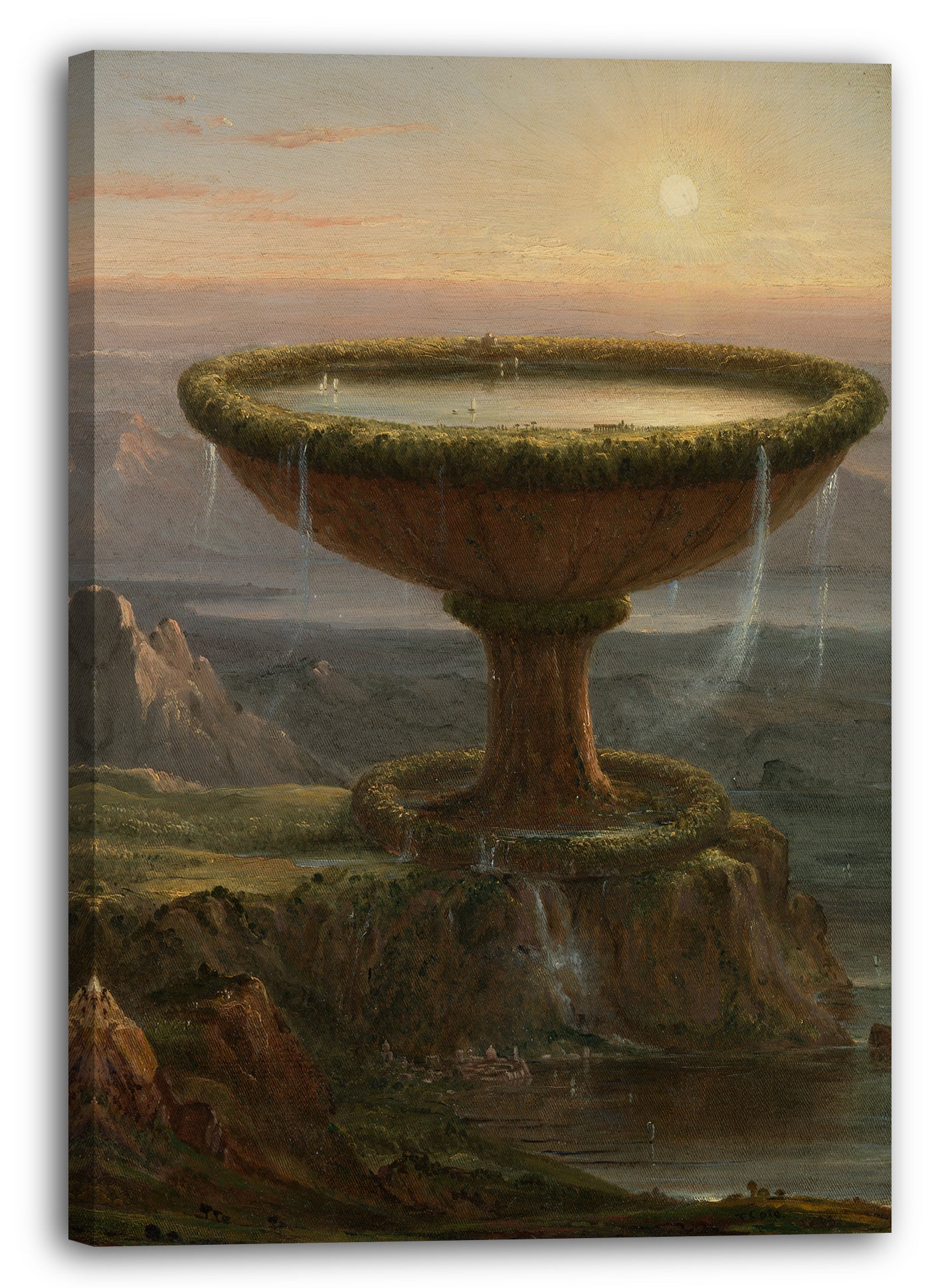 Leinwandbild Thomas Cole - Der Becher des Titanen