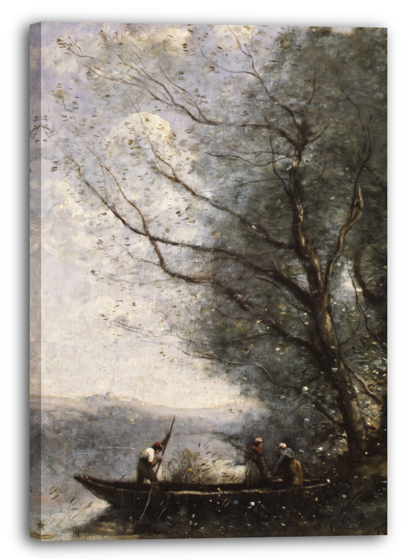 Leinwandbild Camille Corot - Der Fährmann