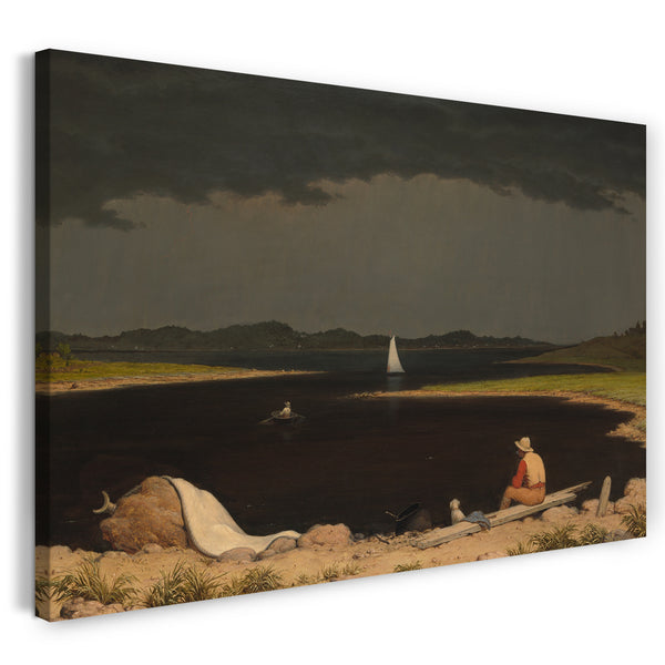 Leinwandbild Martin Johnson Heade - Annäherung an ein Blitzgewitter