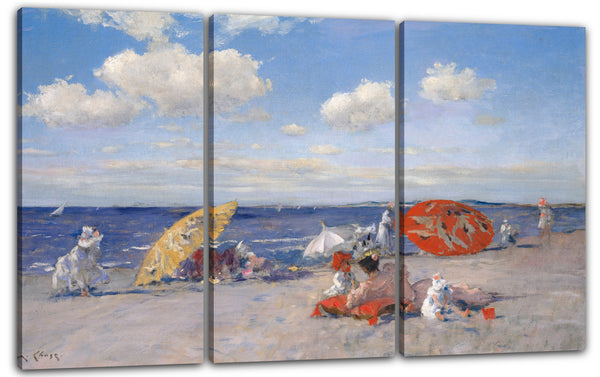 Leinwandbild William Merritt Chase - Am Meer