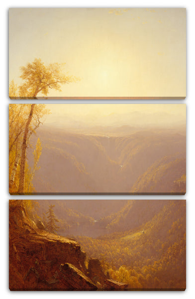 Leinwandbild Sanford Robinson Gifford - Eine Schlucht in den Bergen (Kauterkill Gewürznelke)
