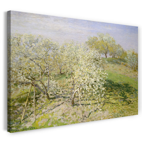 Leinwandbild Claude Monet - Frühling (Obstbäume in voller Blüte)