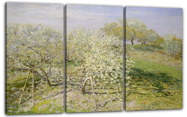 Leinwandbild Claude Monet - Frühling (Obstbäume in voller Blüte)