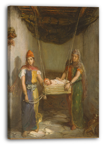 Leinwandbild Théodore Chassériau - Szene im jüdischen Viertel von Constantine