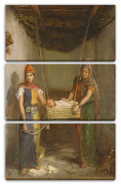 Leinwandbild Théodore Chassériau - Szene im jüdischen Viertel von Constantine
