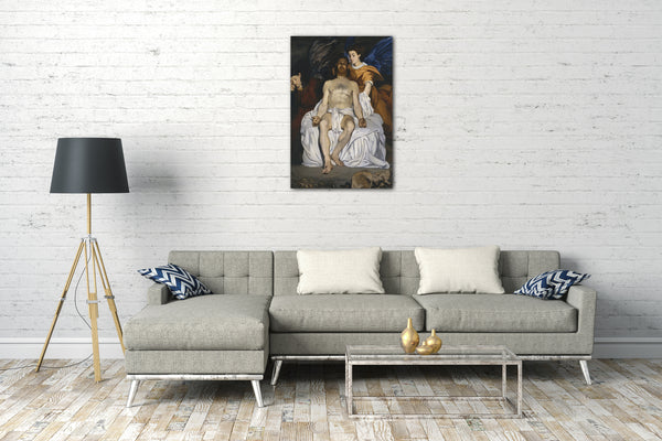 Leinwandbild Edouard Manet - Der tote Christus mit Engeln