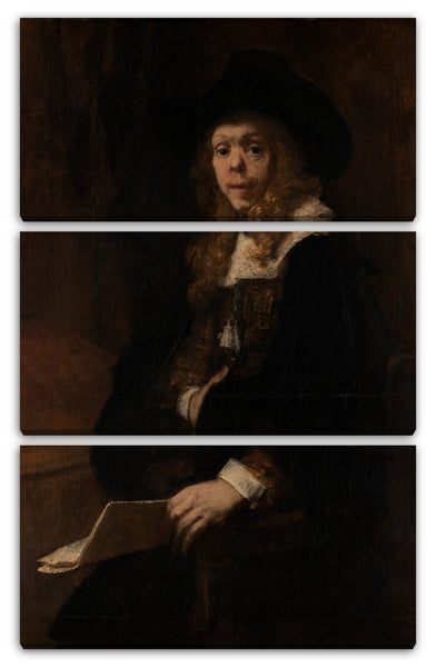 Leinwandbild Rembrandt - Porträt von Gerard de Lairesse