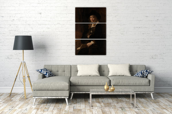 Leinwandbild Rembrandt - Porträt von Gerard de Lairesse