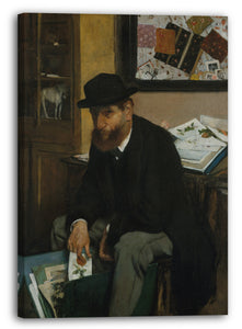 Leinwandbild Edgar Degas - Der Sammler von Drucken